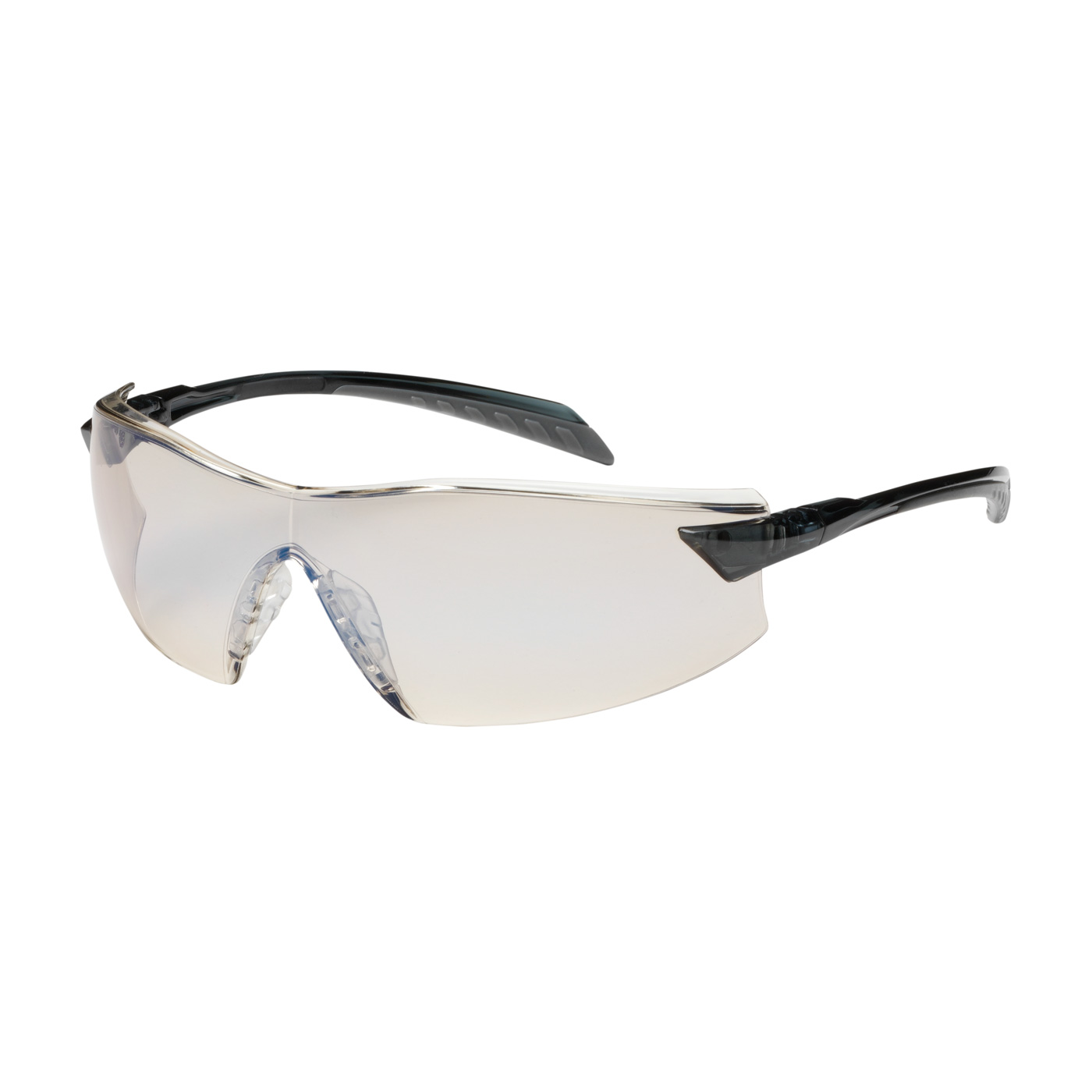 PIP 250-45-0226 Radar Rimless Safety Glasses with Gray Temple, I/O Blue Lens and Anti-Scratch / Anti-Fog Coating