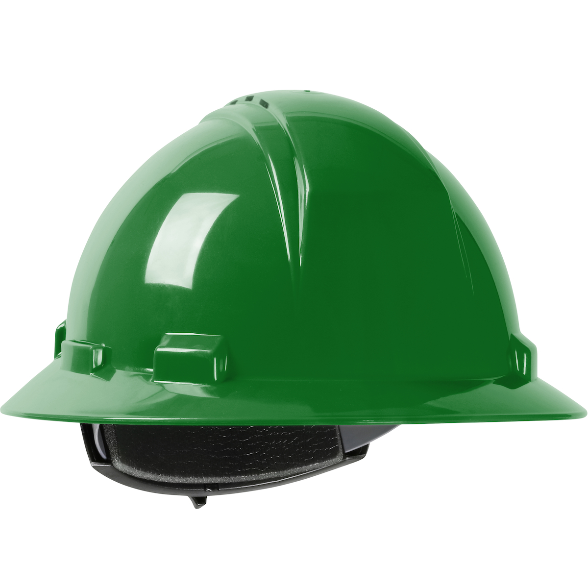 PIP 280-HP641RV-04 Kilimanjaro Vented, Full Brim Hard Hat with HDPE Shell, 4-Point Textile Suspension and Wheel Ratchet Adjustment