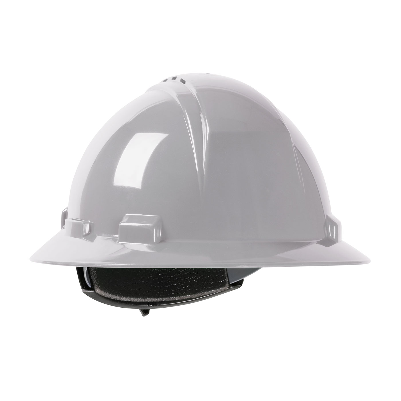 PIP 280-HP641RV-09 Kilimanjaro Vented, Full Brim Hard Hat with HDPE Shell, 4-Point Textile Suspension and Wheel Ratchet Adjustment