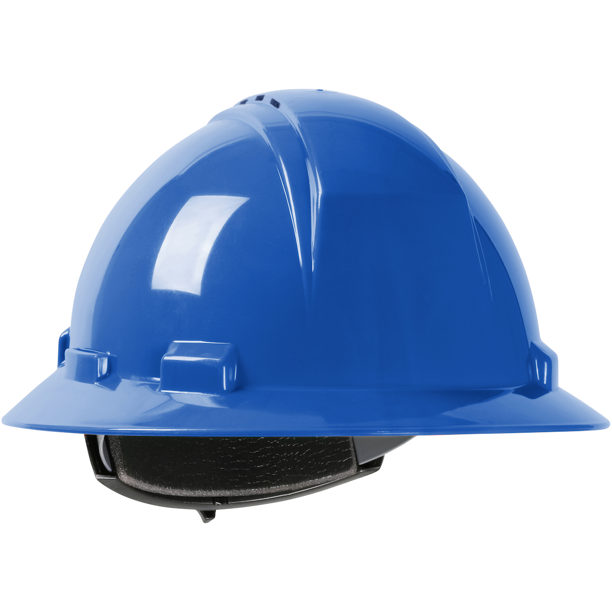 PIP 280-HP641RV-17 Kilimanjaro Vented, Full Brim Hard Hat with HDPE Shell, 4-Point Textile Suspension and Wheel Ratchet Adjustment