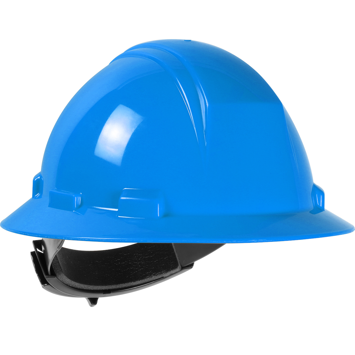PIP 280-HP642R-07 Kilimanjaro Type II Full Brim Hard Hat with HDPE Shell, 4-Point Textile Suspension and Wheel Ratchet Adjustment Sky Blue
