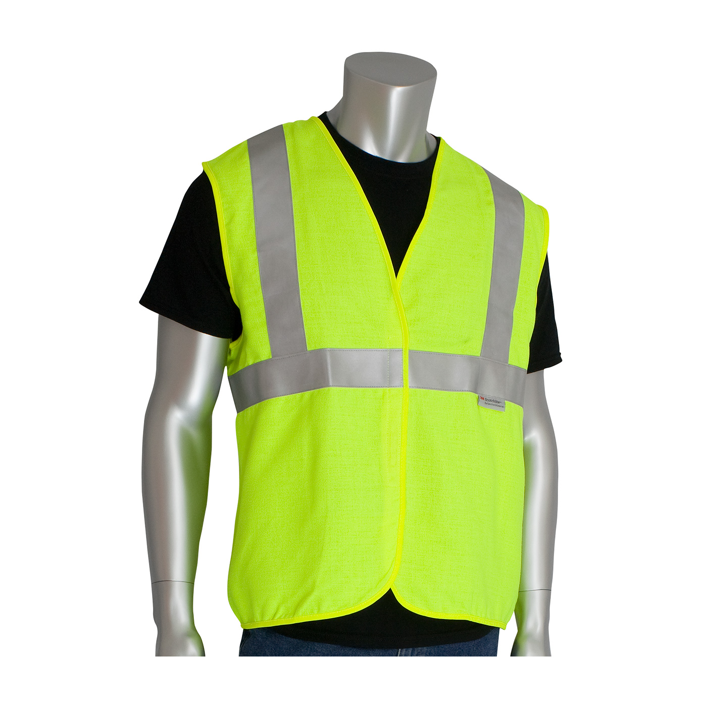 PIP 305-2200 ANSI Type R Class 2 AR/FR Solid Vest Hi-Vis Yellow