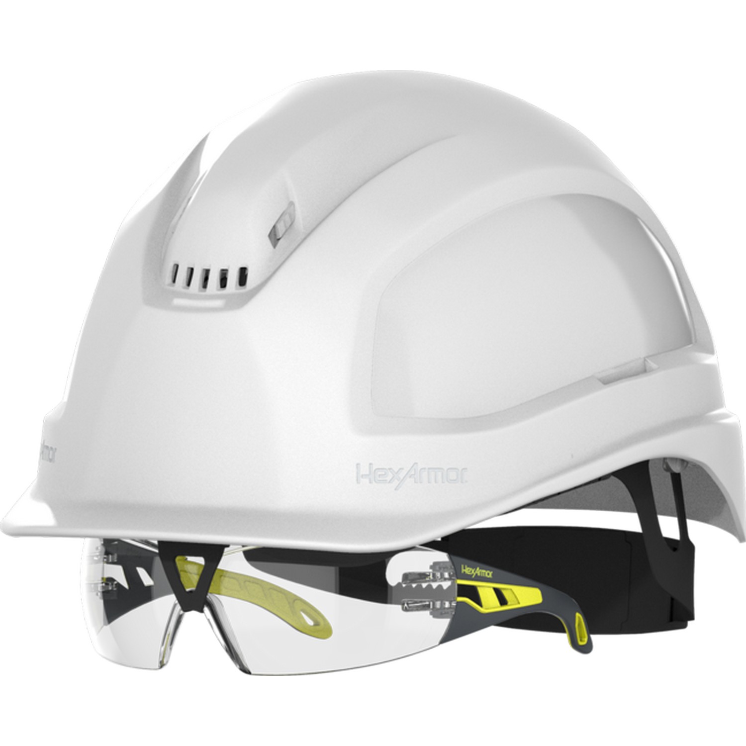 HexArmor 16-18001 Ceros XP250IES Hard Hat, White