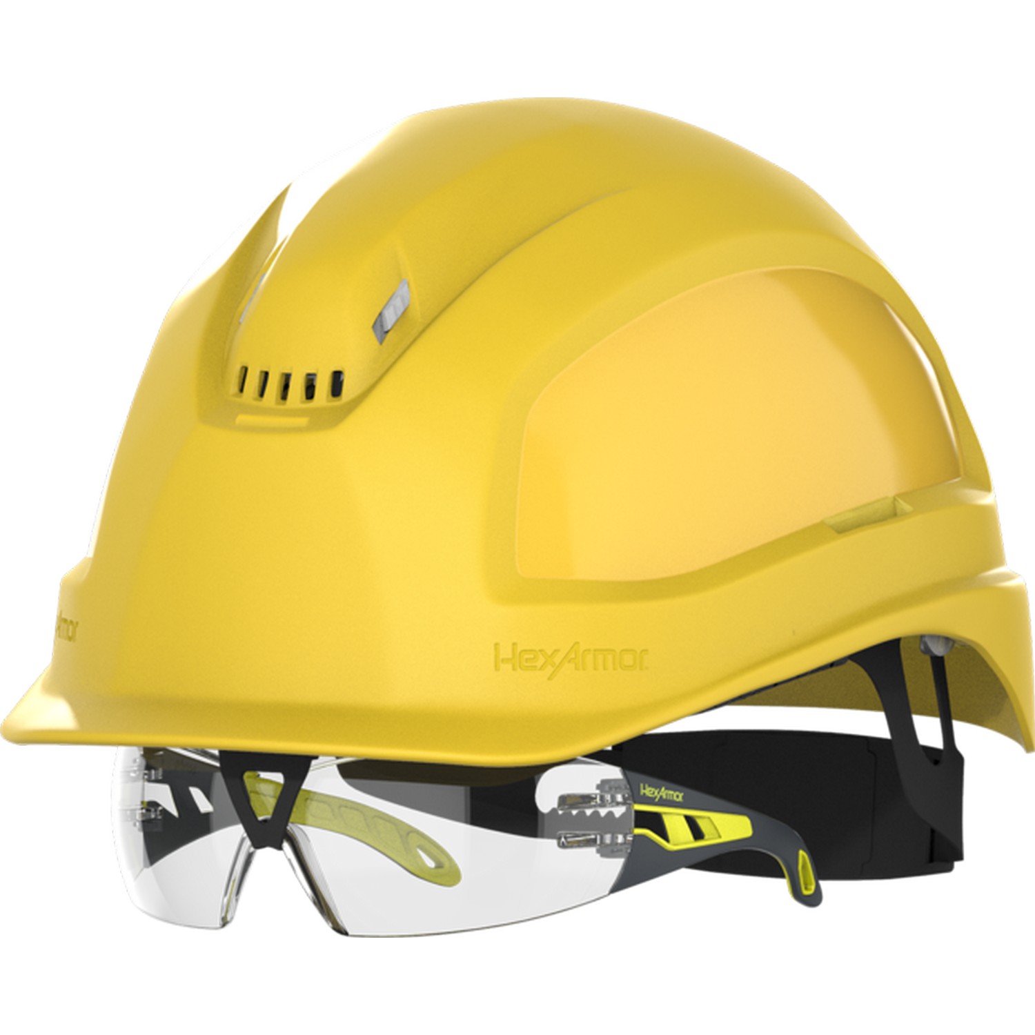 HexArmor 16-18003 Ceros XP250IES Hard Hat, Yellow