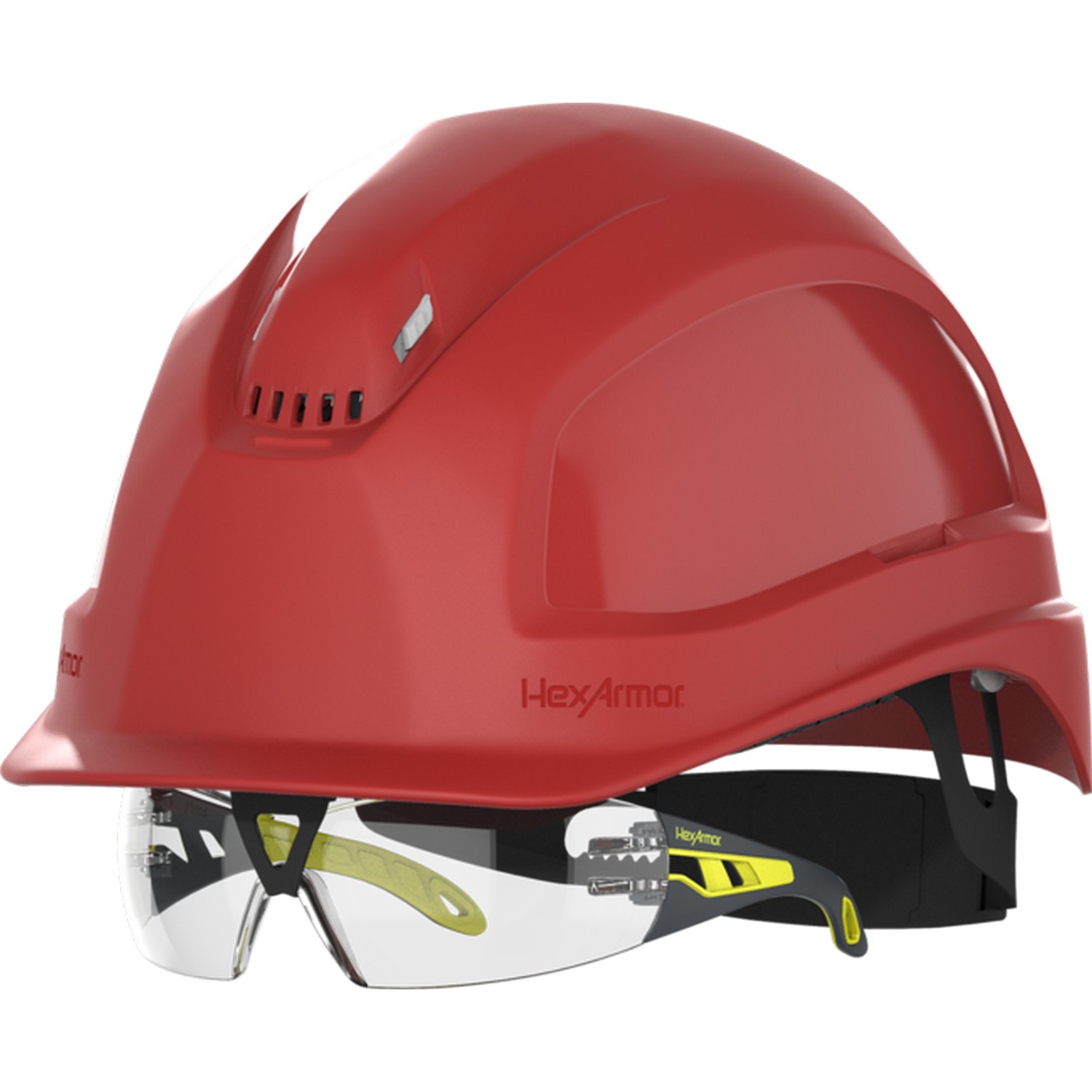 HexArmor 16-18008 Ceros XP250IES Hard Hat, Red