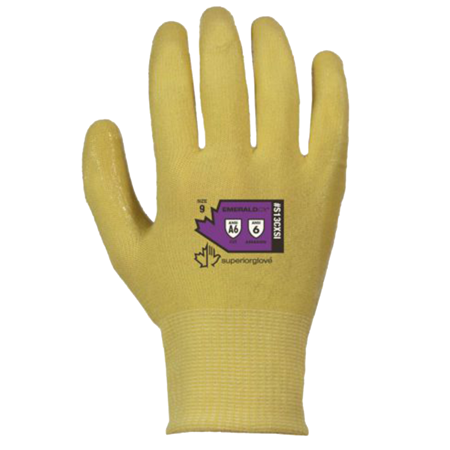 Superior Glove S13CXSI Emerald CX 13-Gauge ANSI A6 Silicone Coated Glove