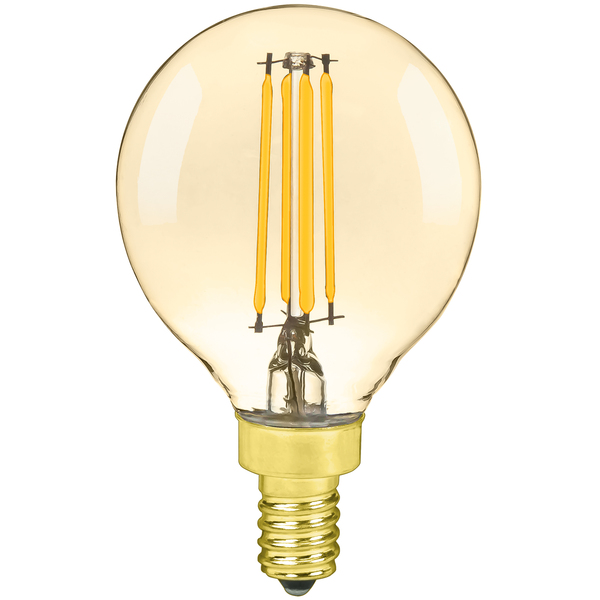 Green Creative 36069 250 Lumens - 4 Watt - 2000 Kelvin - 2 in. Dia. - LED G16.5 Globe