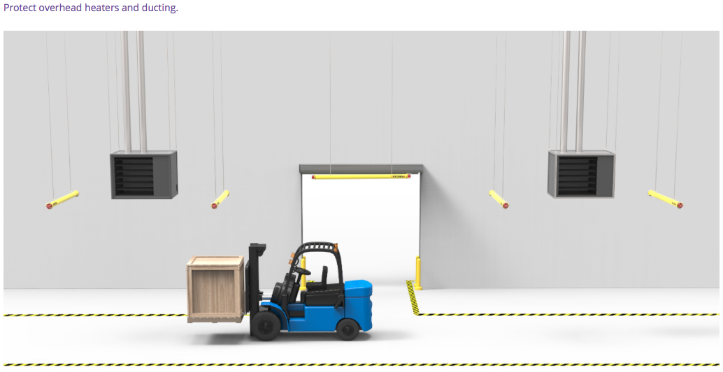 Alvarado WM-3B 8'-10' Watchman Forklift Collision Avoidance System, Battery Powered