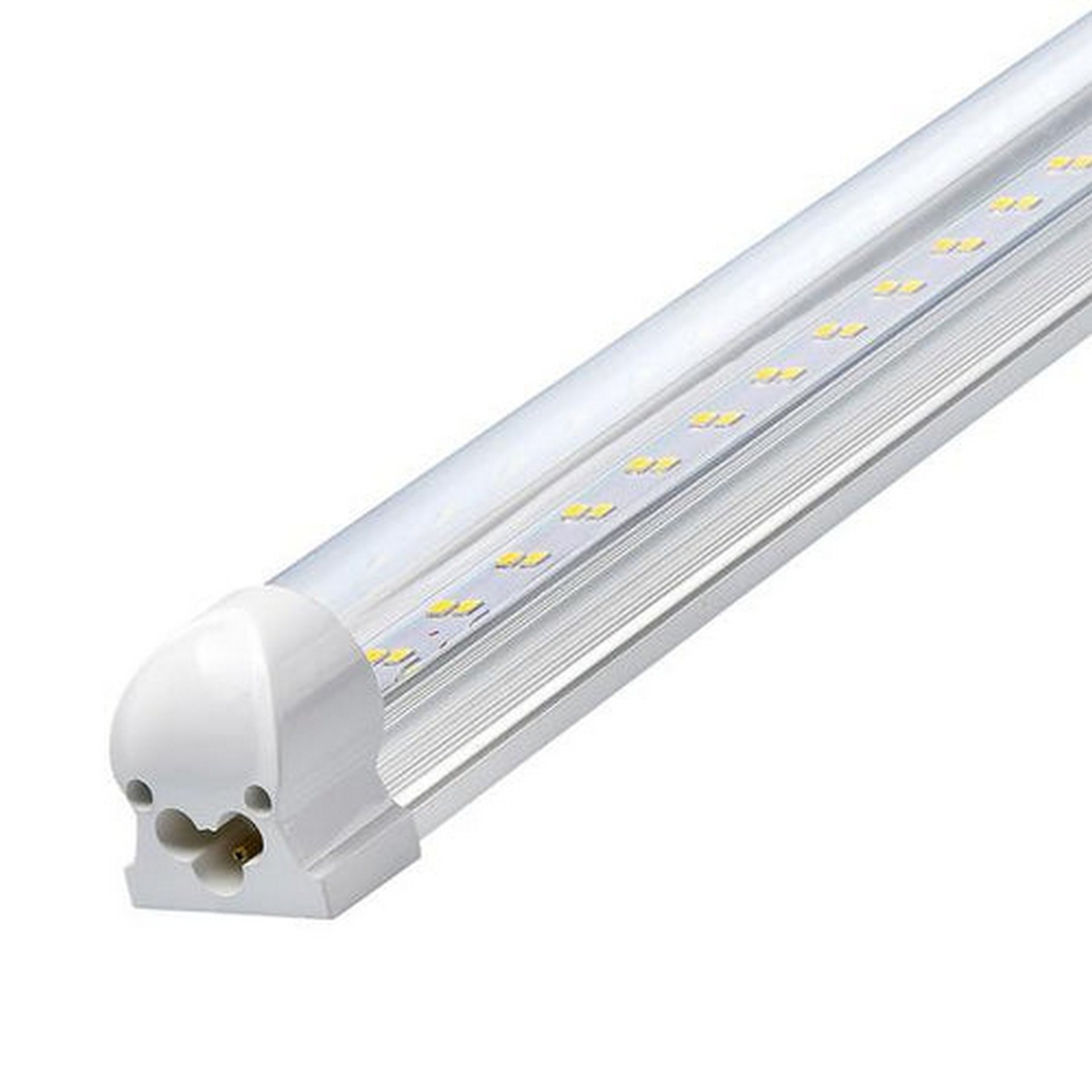 Beyond LED Technology 151715-1 LED Linkable Integrated Tube Light 8Ft 60 Watt 8400 Lumens 6500K Clear Lens Pack Of 4