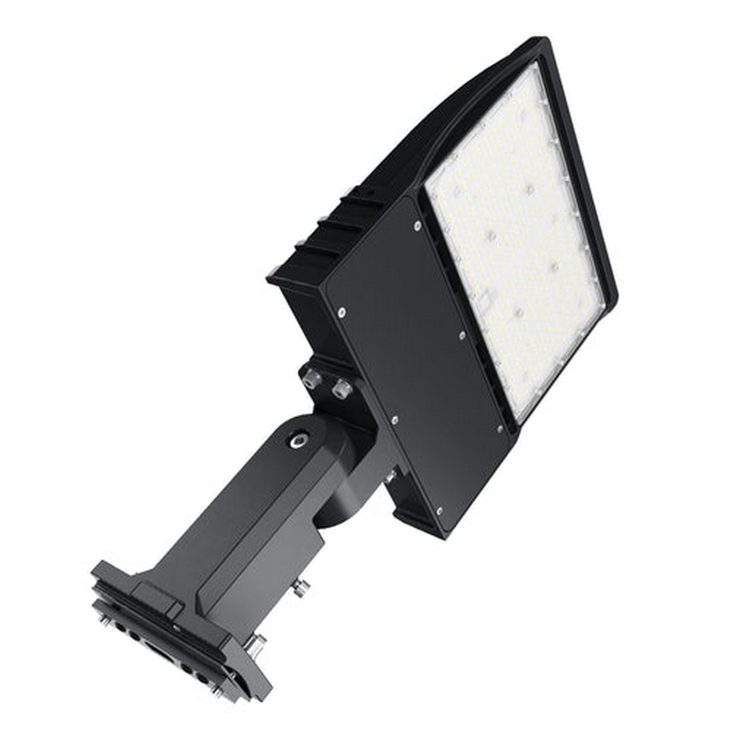Beyond LED Technology 153575-5 LED Area Light 150 Watt 19800 Lumens 5000K Universal Bracket Black Housing Led Parking Lot Light Led Street Light UL & DLC Listed 5 Years Warranty