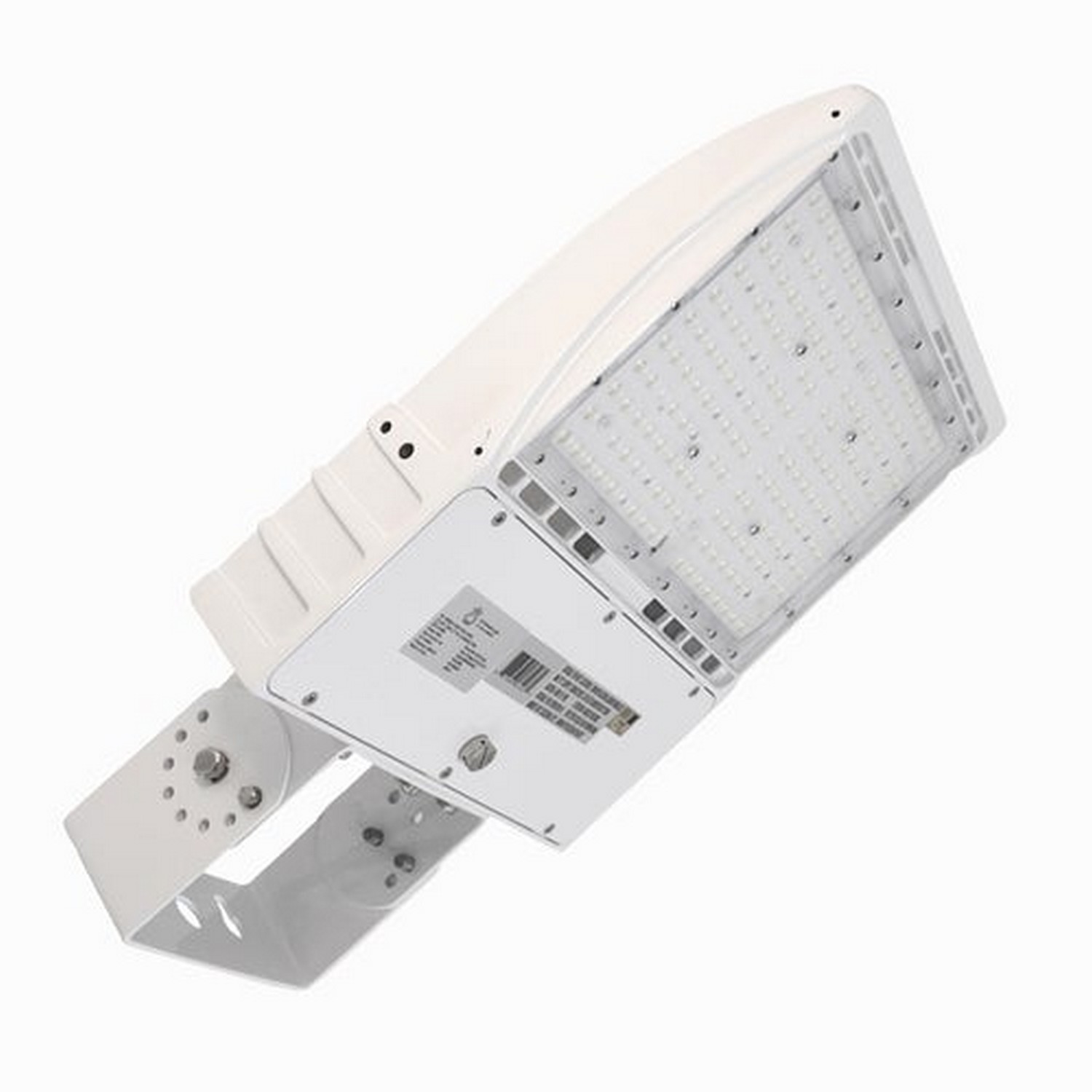 Beyond LED Technology 153502-2 LED Area Light 150 Watt 19800 Lumens 5000K Yoke Mount White Housing LED Parking Lot Light Led Street Light UL & DLC Listed 5 Years Warranty