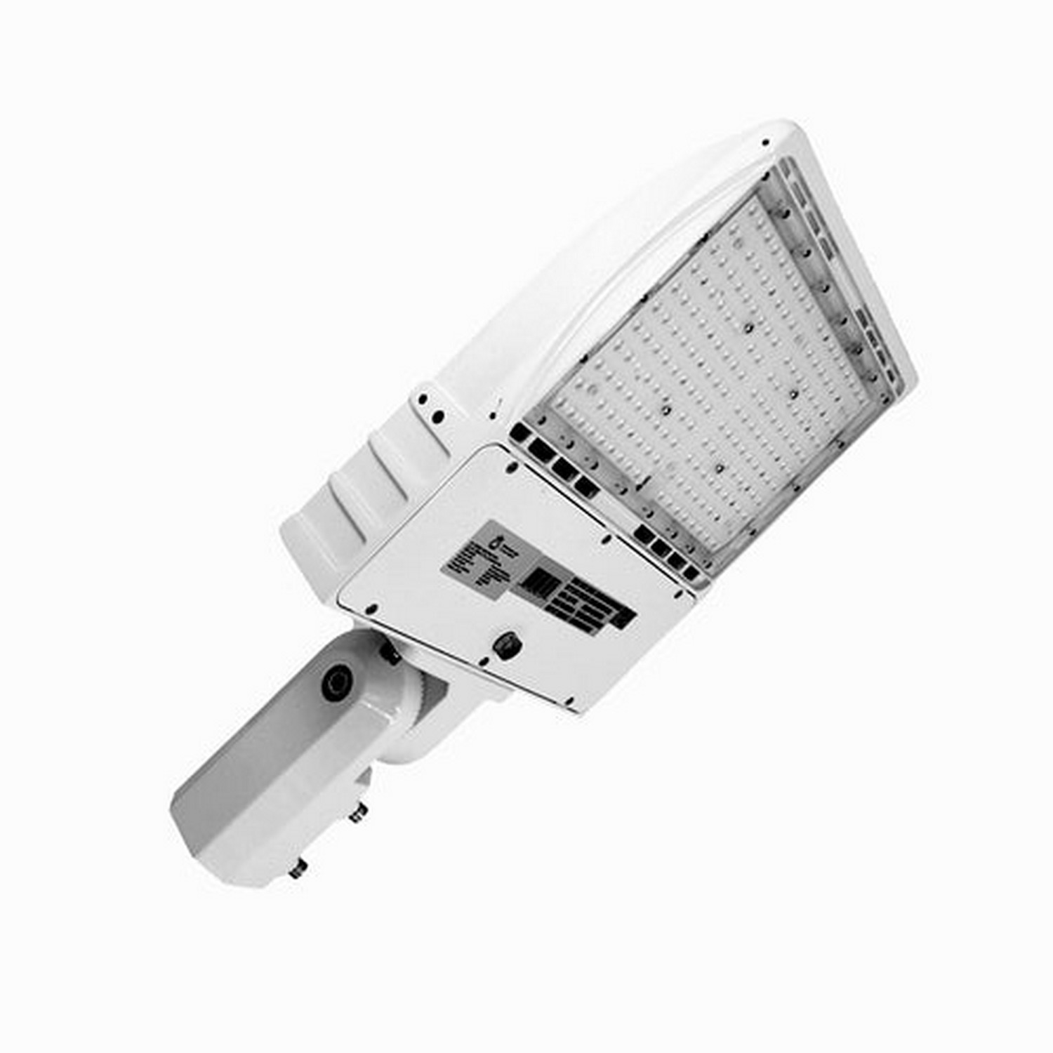 Beyond LED Technology 153502-3 LED Area Light 150 Watt 19800 Lumens 5000K Slip Fitter White Housing LED Parking Lot Light LED Street Light UL & DLC Listed 5 Years Warranty