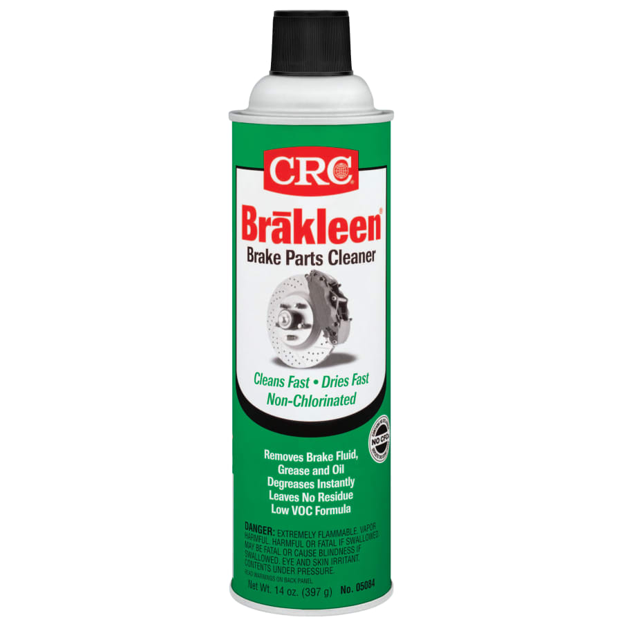 CRC 125-05084 Brakleen Brake Parts Cleaner, 20 oz Aerosol Can, Solvent Odor, Non-Chlorinated, Less Than 45% VOC 12/Case