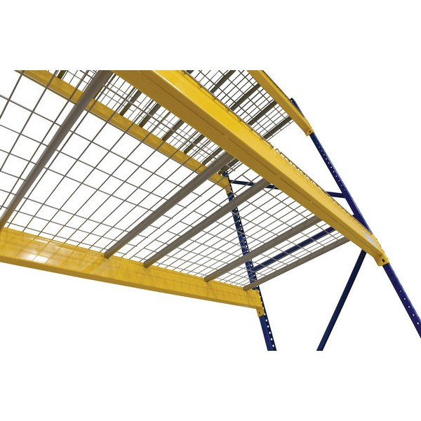 Vestil WMD-4246 Galvanized Steel Welded Wire Pallet 42 In. x 46 In. 2,500 Lb. Capacity Gray