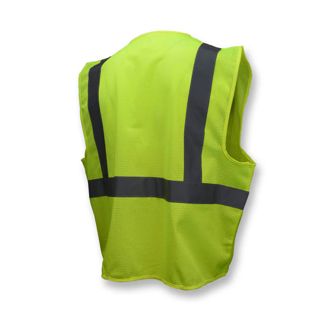 Radians SV2ZGM Economy Type R Class 2 Mesh Safety Vest With Zipper Green