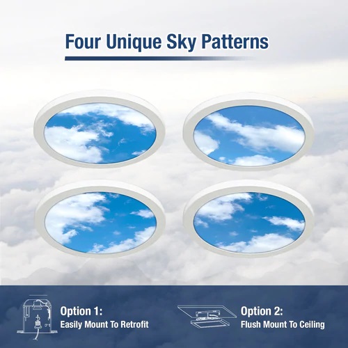 Beyond LED Technology 153753 24 Watt 12" Round Sky Downlight 4 Pack