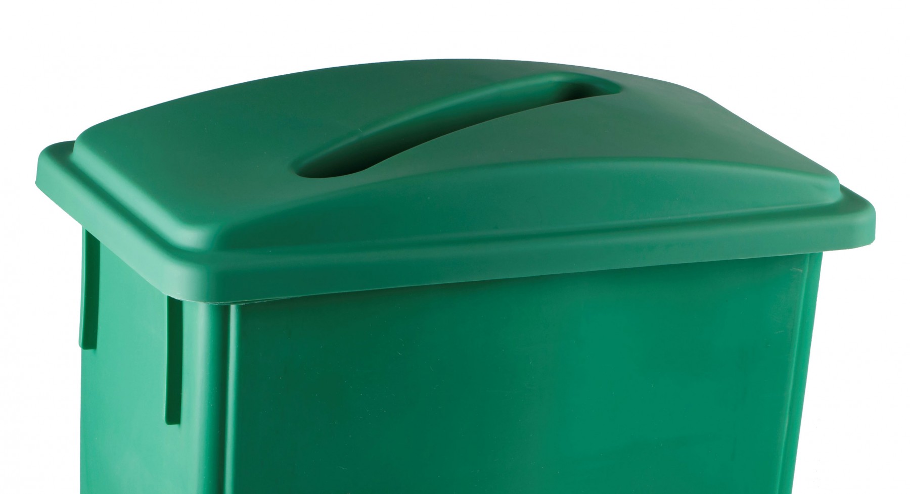 Janico 1023-06GN Green Rectangular Garbage Can Lid