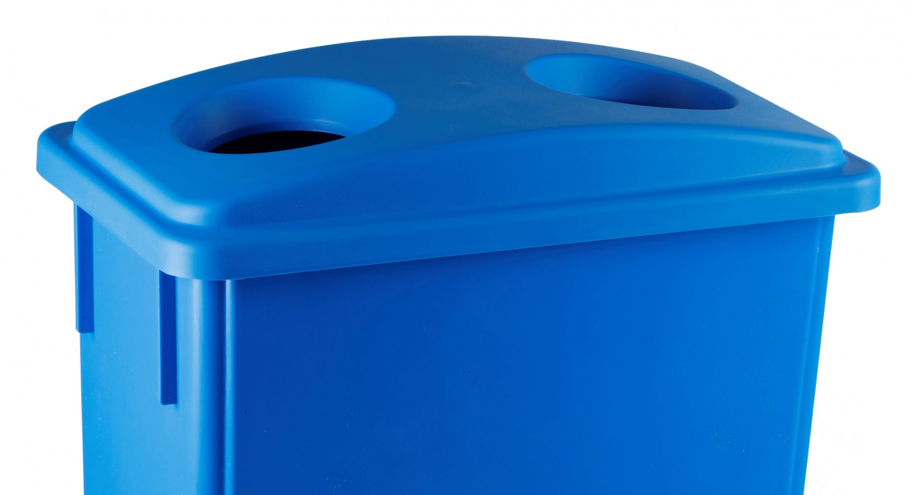 Janico 1023-05BL Blue Rectangular Garbage Can Lid