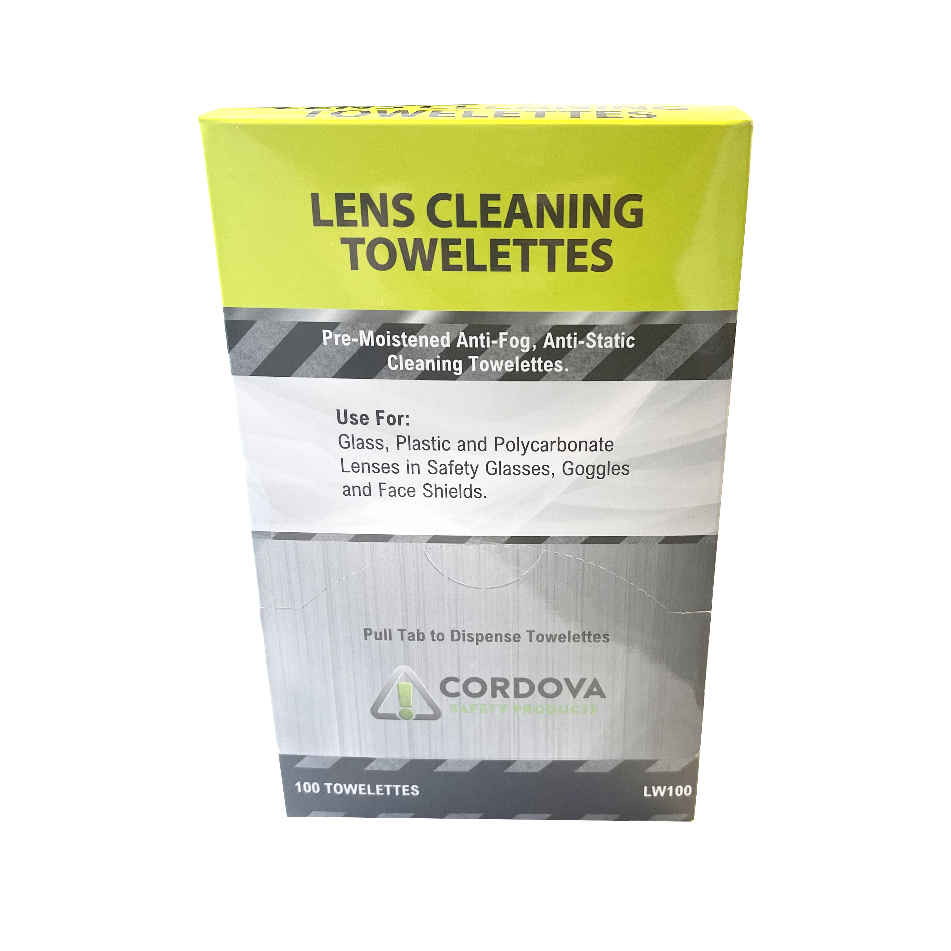 Cordova LW100, Lens Wipes, 100/Box, 12 Box/Case