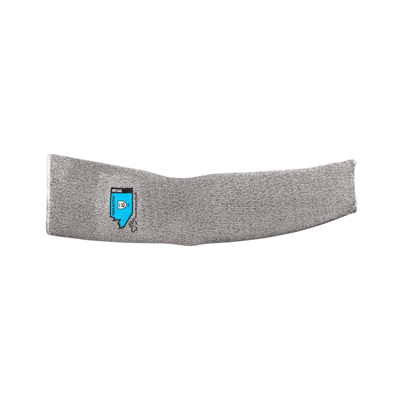 Superior Glove KTAG18TH Sleeve, A5 TenActiv - Grey Blended HPPE, Tubular Knit, 18in Lenght