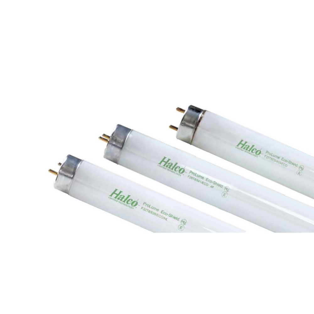 Halco Lighting F32T8/841/ECO Fluorescent F32 T8 Tube 48in 32W 4100K Medium Bi-Pin Base Instant-Programmed Start Non-Dimmable 3150 Lumens 3050 Lumens Avg Life 24000 hrs