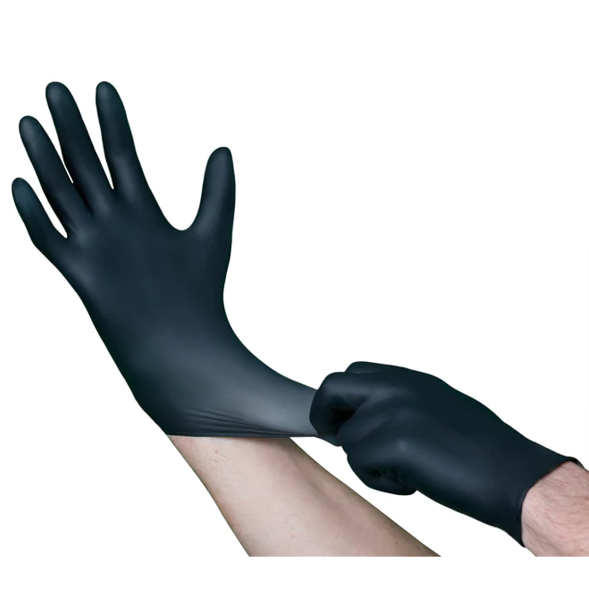 Vanguard A16A3 VGuard 5 Mil Nitrile Disposable Exam Gloves, Powder Free, Black Pallet Quantity (39 Cases)