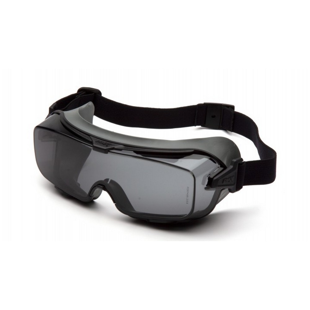 Pyramex Safety GG9920TM Cappture Gray H2MAX Anti-Fog Lens with Rubber Gasket Safety Glasses
