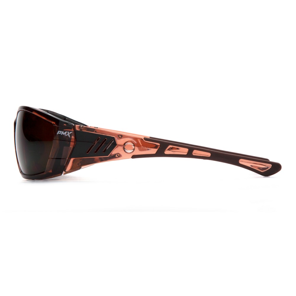 Pyramex Safety STB10815DT Coffee Anti-Fog Lens with Padded Translucent Brown Frame