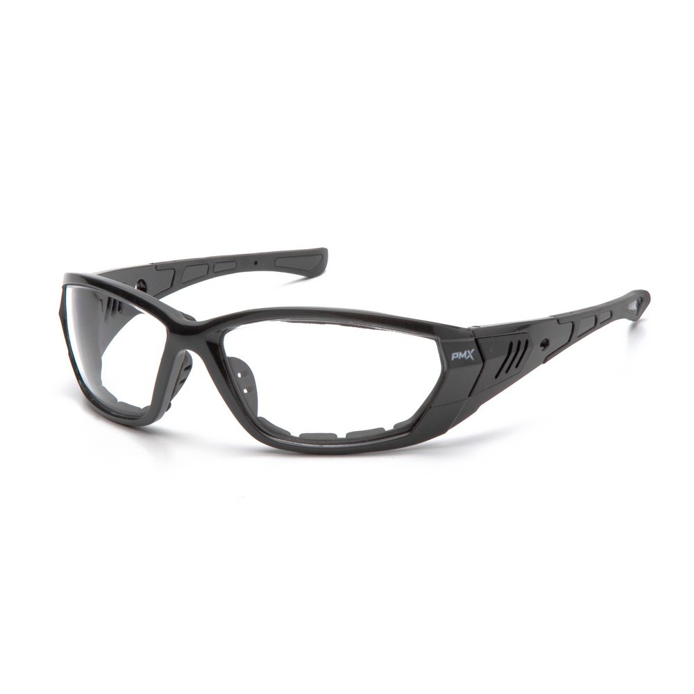 Pyramex Safety SPG10810DT Clear Anti-Fog Lens with Padded Pearl Gray Frame