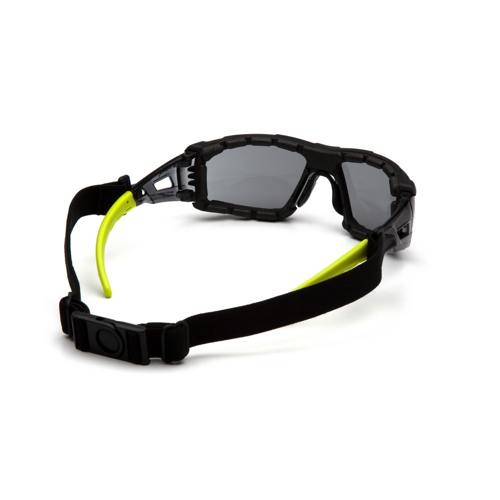 Pyramex Safety SBL10220STMFP Gray H2MAX Anti-Fog Lens with Lime Temples