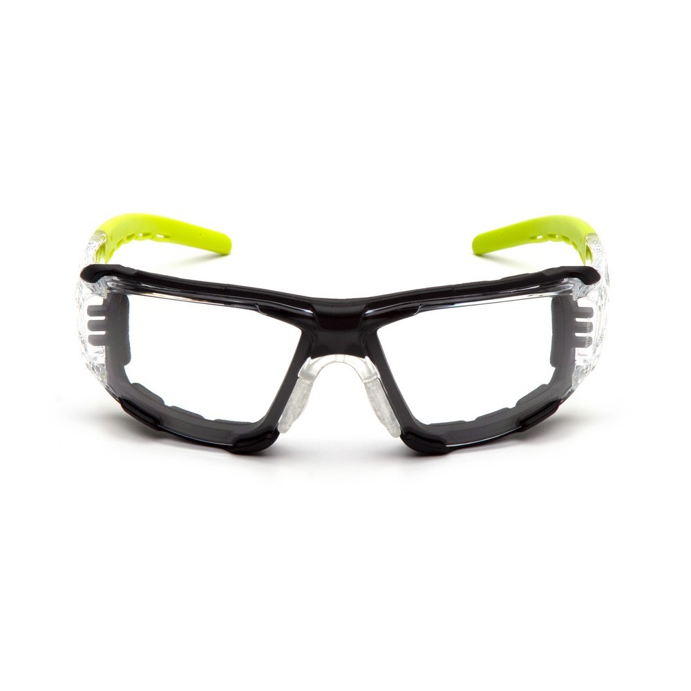 Pyramex Safety SBL10210STMFP Clear H2MAX Anti-Fog Lens with Lime Temples