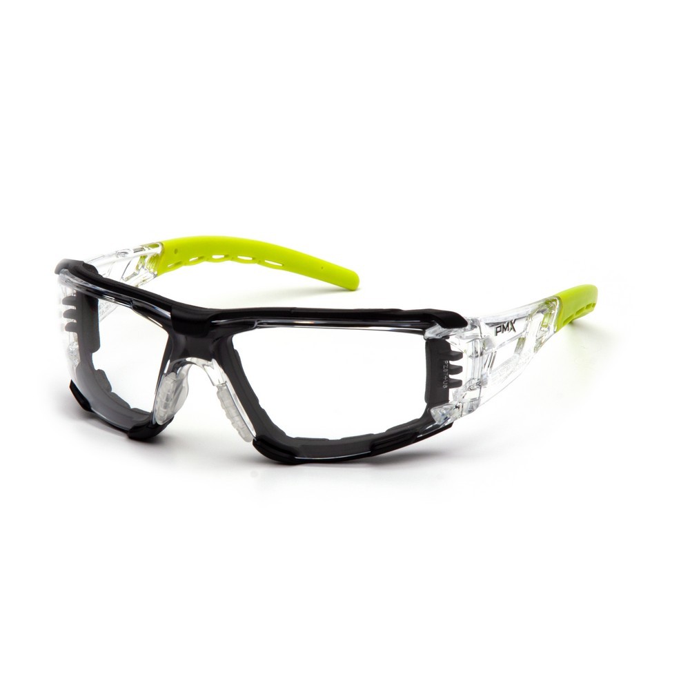 Pyramex Safety SBL10210STMFP Clear H2MAX Anti-Fog Lens with Lime Temples