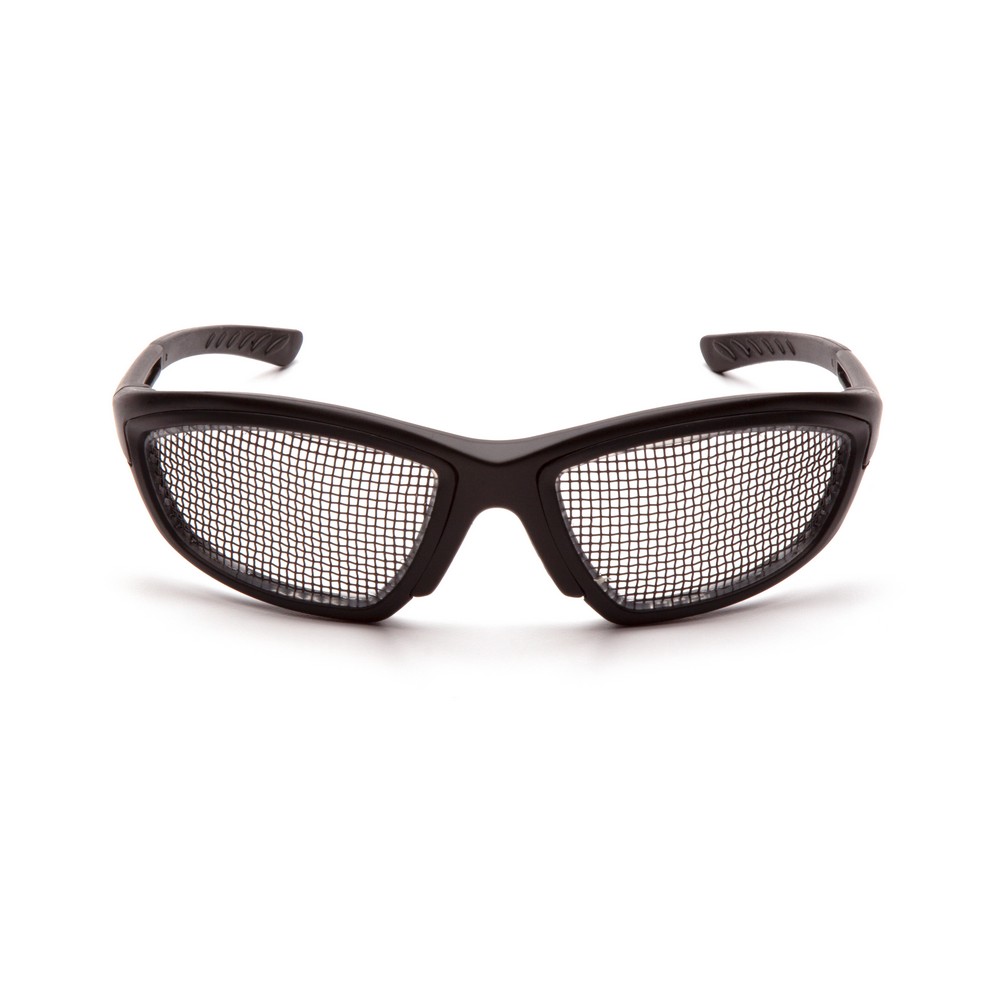 Pyramex Safety SB74WMD Black Wire Mesh Lens with Black Frame