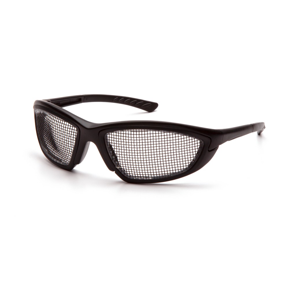 Pyramex Safety SB74WMD Black Wire Mesh Lens with Black Frame