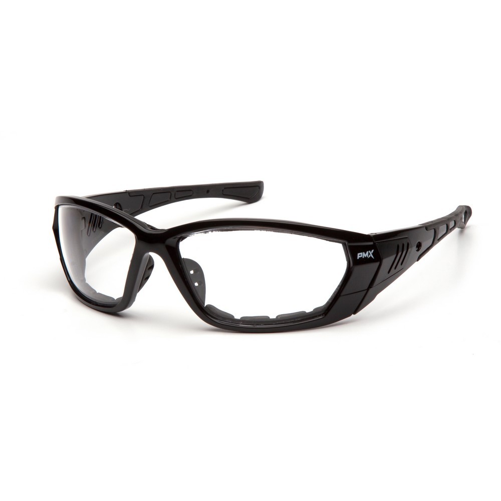 Pyramex Safety SB10810DT Clear Anti-Fog Lens with Padded Black Frame