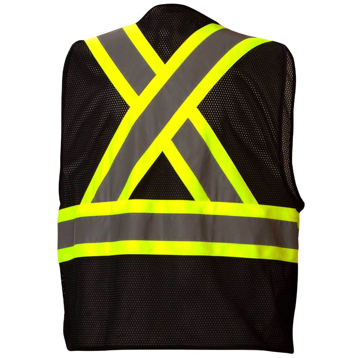 Pyramex Safety RCZ2411 Type O - Class 1 Hi Vis Black Safety Vest