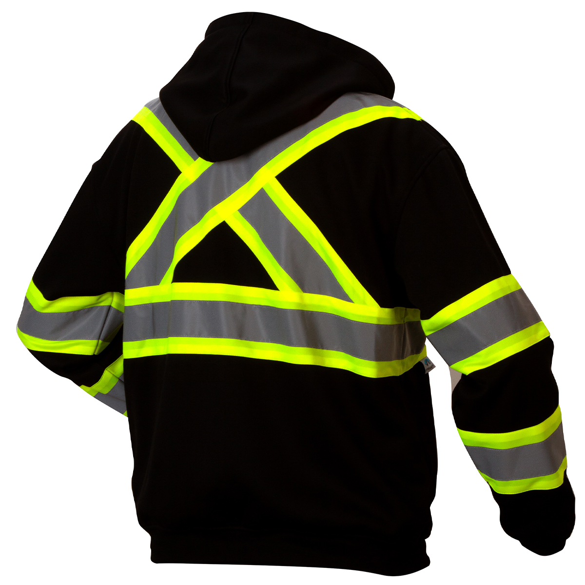 Pyramex Safety RCSZH3311 Hi-Vis Black Premium Zipper Sweatshirt