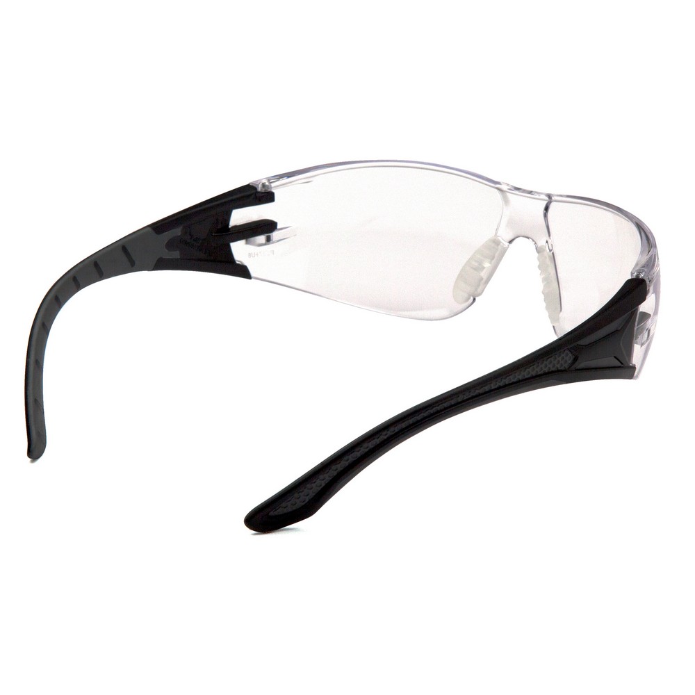 Pyramex Safety PYSBG9610ST Clear H2X Anti-Fog Lens with Black and Gray Temples