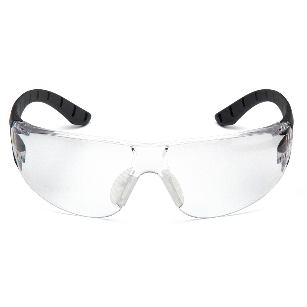 Pyramex Safety PYSBG9610ST Clear H2X Anti-Fog Lens with Black and Gray Temples