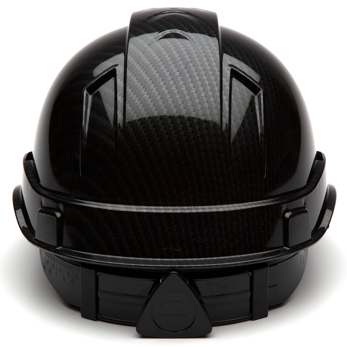 Pyramex Safety HP44117S Ridgeline Hard Hat Shiny Black Graphite Cap Style 4 Pt Ratchet Suspension