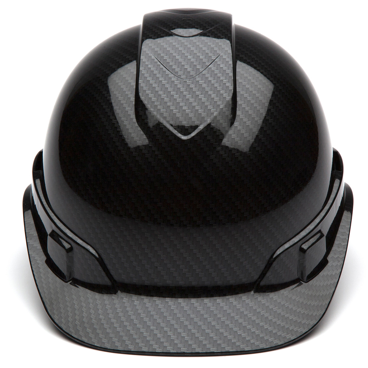 Pyramex Safety HP44117S Ridgeline Hard Hat Shiny Black Graphite Cap Style 4 Pt Ratchet Suspension