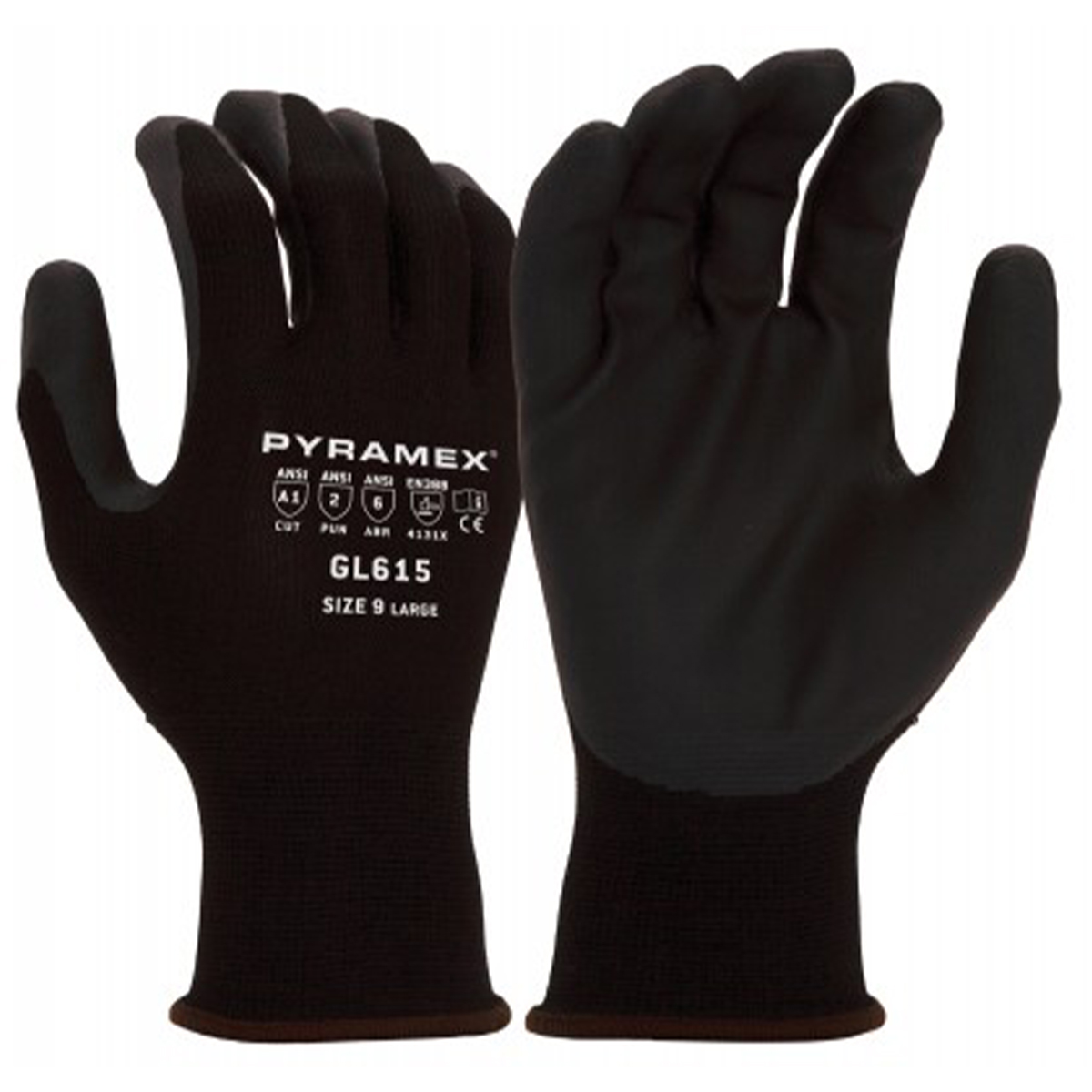 Pyramex Safety GL615 Micro-Foam Nitrile Gloves