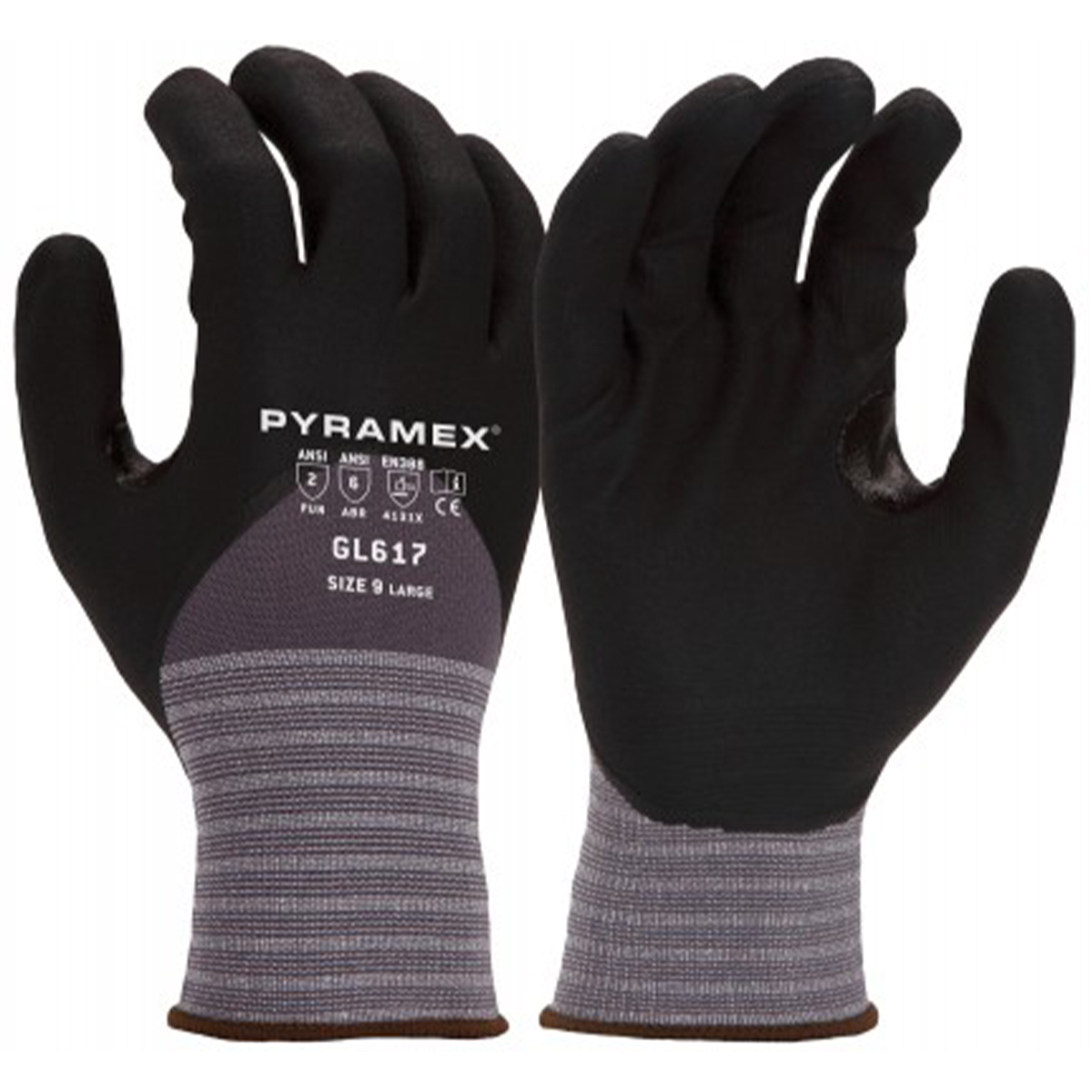 Pyramex Safety GL617 Micro-Foam Nitrile Gloves