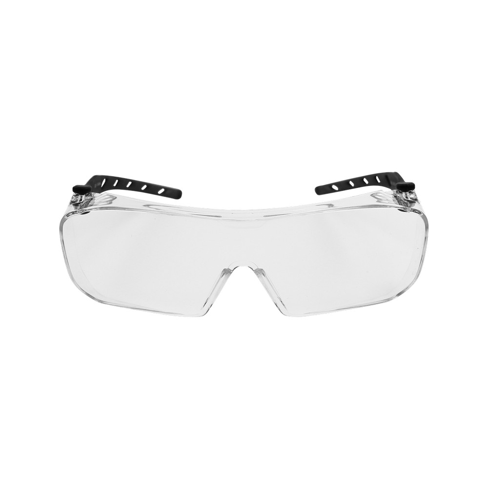 Bullhead Safety BH3131 - Over-The-Glass Clear Lens, Frosted Gray Frame Visitor Specs Safety Glasses