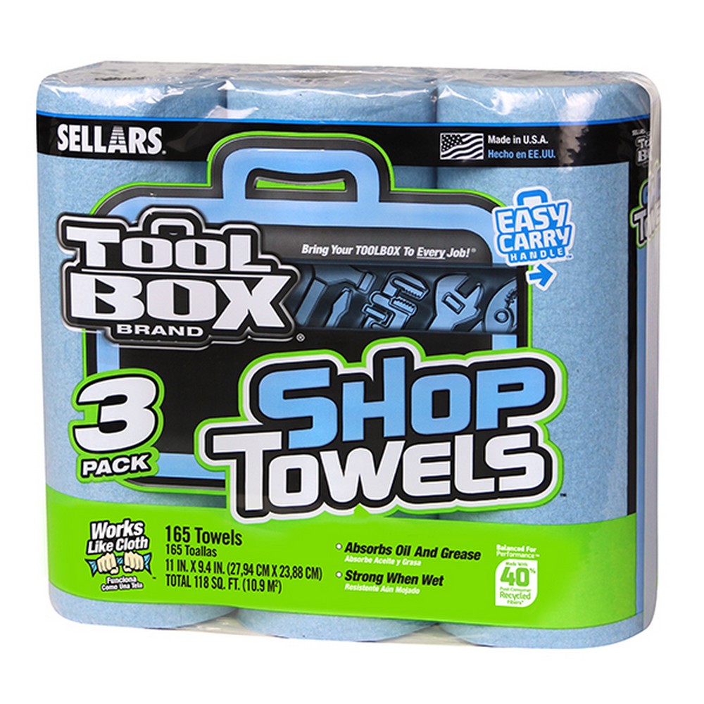 SELLARS SEL54483 TOOLBOX Z400 Roll of Shop Towels 3-Pack