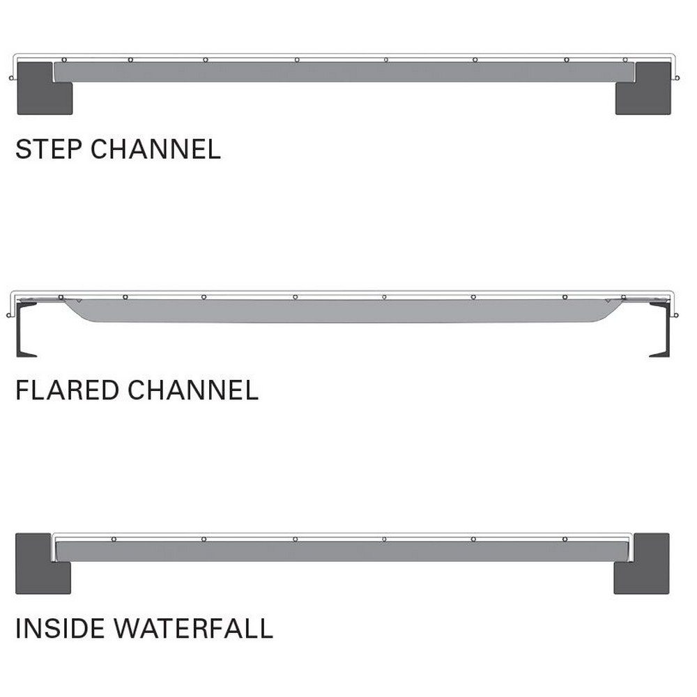 Worldwide Material Handling ND4246F3FA254046S00P 42" D X 46" W Flared Channel Grey Waterfall Wire Mesh Deck 2500 Lb Capacity