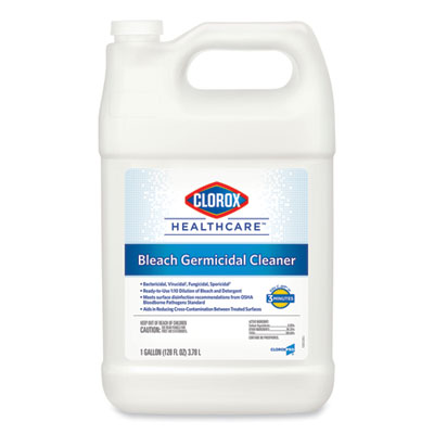 Clorox CLO68978 Bleach Germicidal Cleaner, 128 oz Refill Bottle, 4/Case