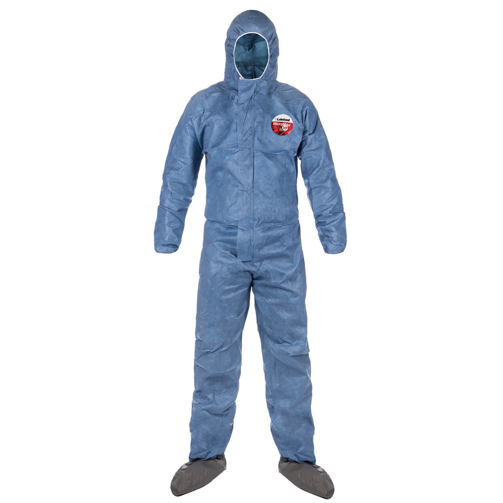 Lakeland MVP414 MicroMax VP Coverall - Hood, Attached Boots with Elastic Wrist