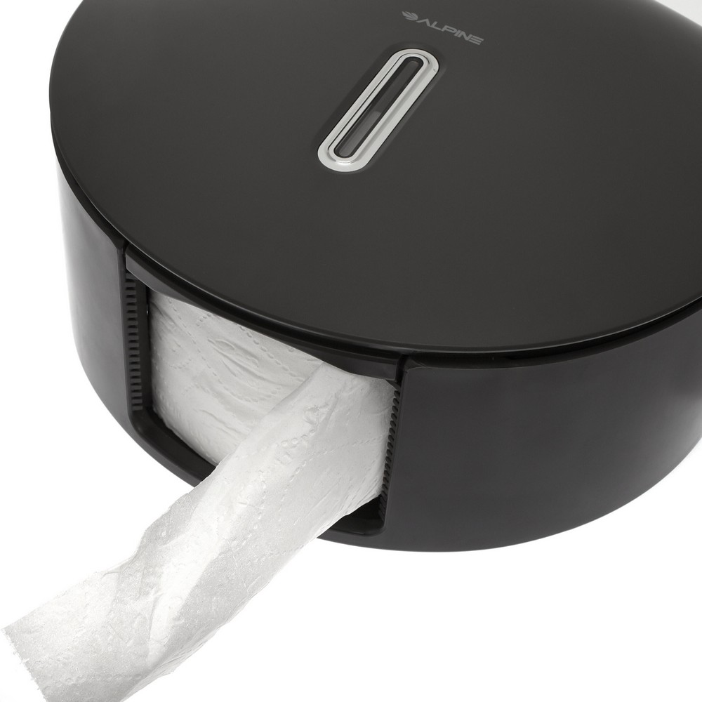 Alpine Industries ALP450-GRY Plastic Single-Roll Jumbo Toilet Tissue Dispenser
