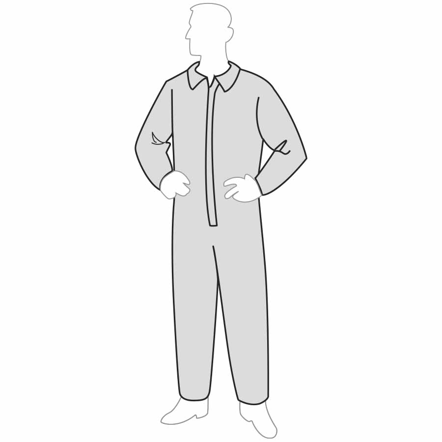 Liberty Glove 18120 APA Coverall With Elastic Wrists & Ankles Permagard